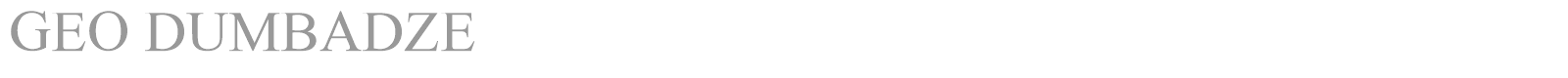 GEO DUMBADZE font preview