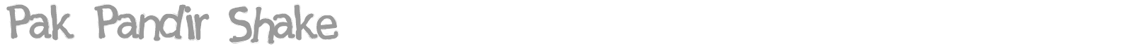 PakPandir font preview
