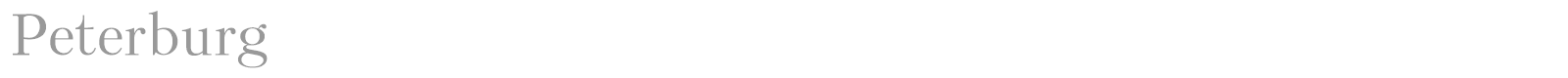 Peterburg font preview