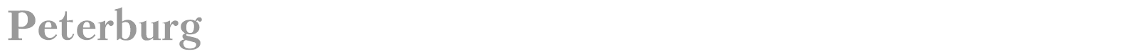 Peterburg font preview