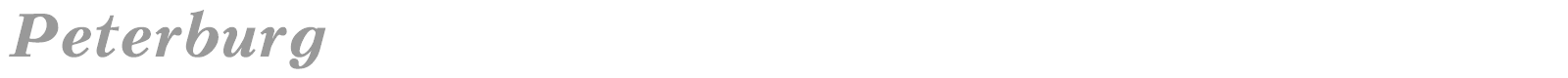 Peterburg font preview
