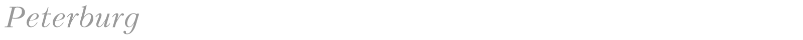Peterburg font preview