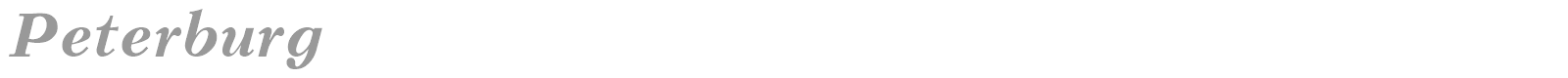 Peterburg font preview