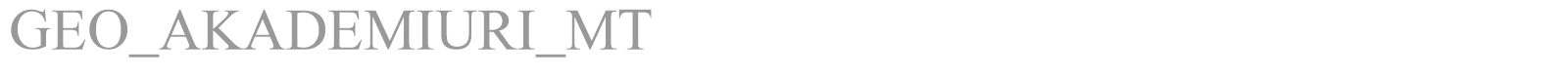GEO_AKADEMIURI_MT font preview