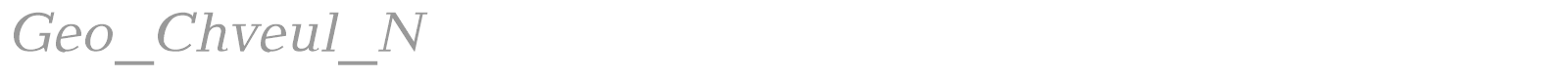 Geo_Chveul_N font preview