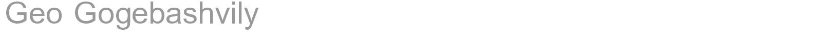 Geo Gogebashvily font preview