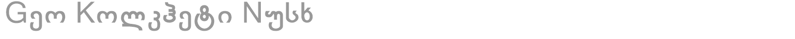 Geo Kolkheti Nusx font preview