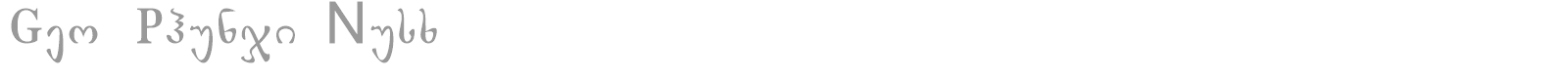 Geo Phunji Nusx font preview