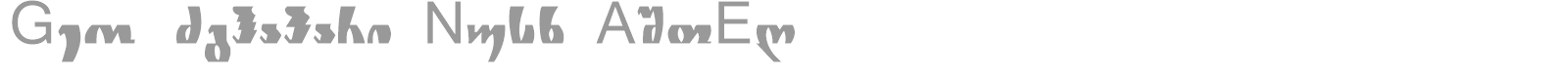Geo Zghapari Nusx ASTER font preview