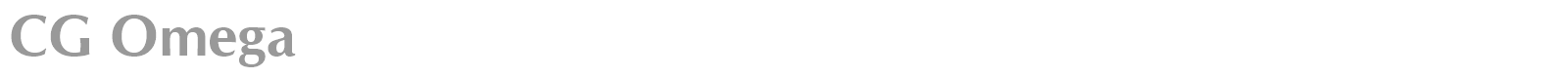 CG Omega font preview