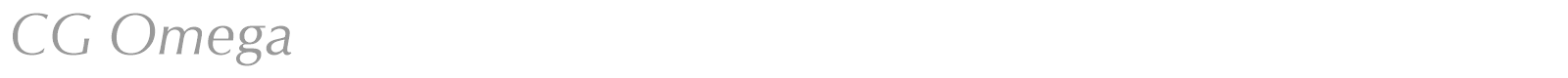 CG Omega font preview