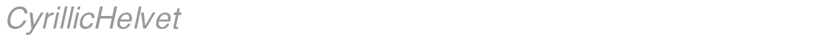 CyrillicHelvet font preview