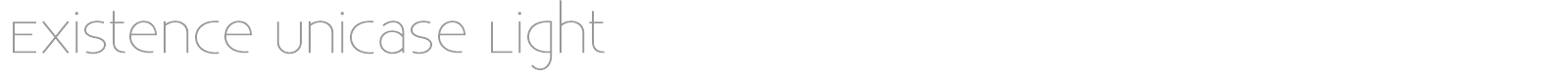 Existence Light font preview