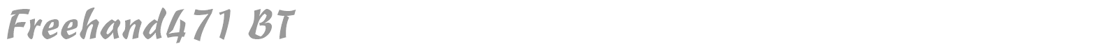Freehand471 BT font preview