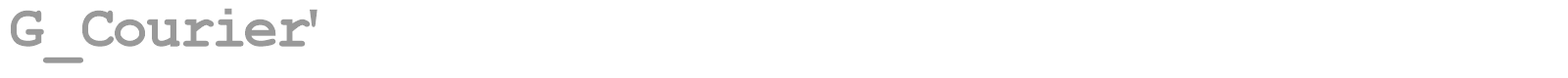G_Courier' font preview