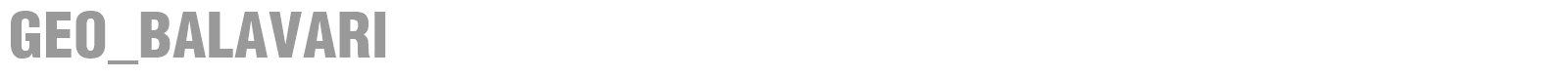 GEO_BALAVARI font preview
