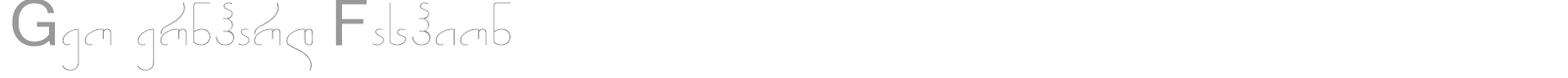 Geo Bernhard Fashion font preview
