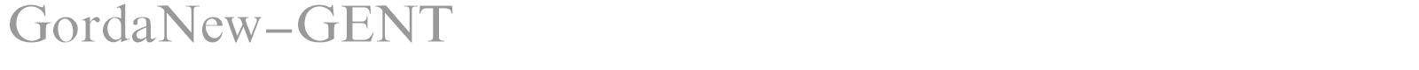 GordaNew_GENT font preview