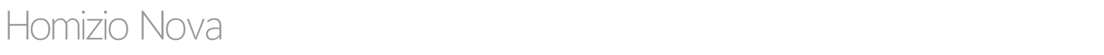 Homizio Nova font preview
