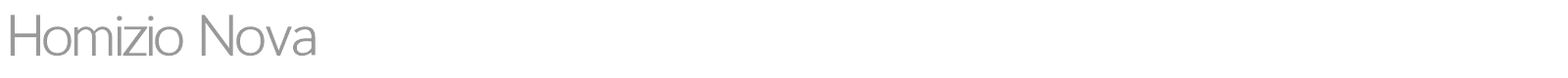 Homizio Nova font preview