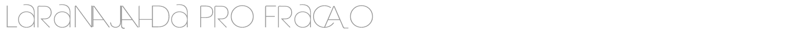 Laranjha Pro Fraco font preview