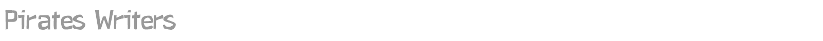 Pirates Writers font preview