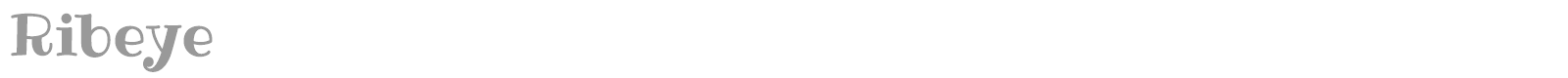 Ribeye font preview