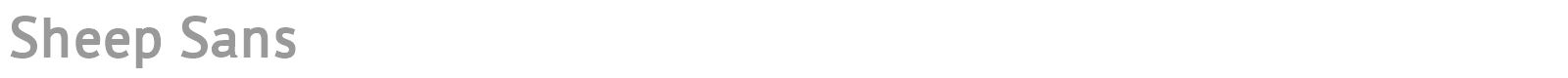 Sheep Sans font preview