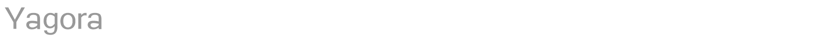 Yagora font preview