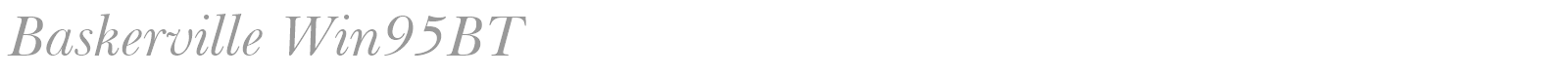 Baskerville Win95BT font preview