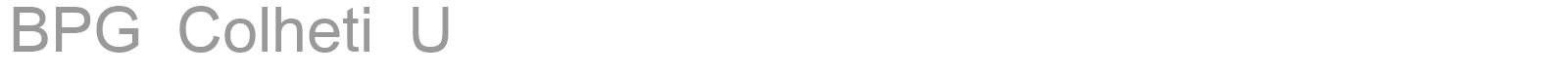 BPG Colheti U font preview