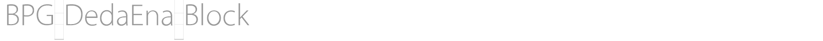 BPG DedaEna Block font preview