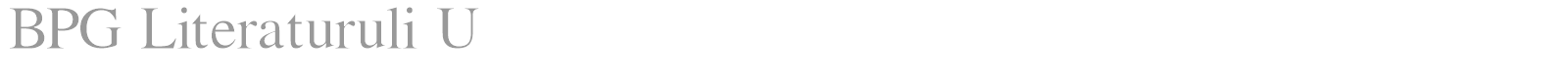 BPG Literaturuli U font preview