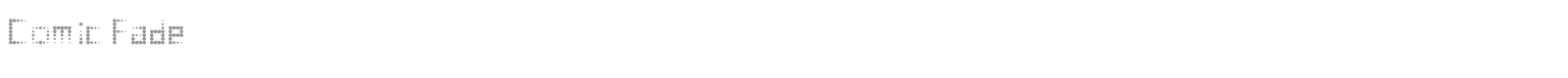 Comic Fade font preview