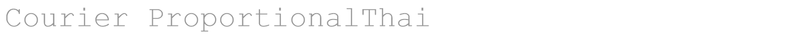 Courier ProportionalThai font preview