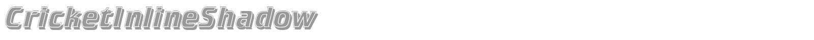 CricketInlineShadow font preview
