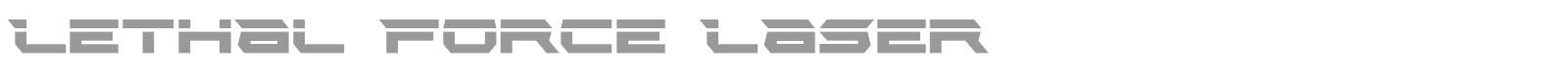 Lethal Force font preview