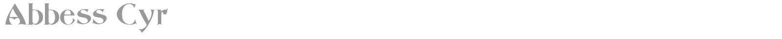 Abbess font preview