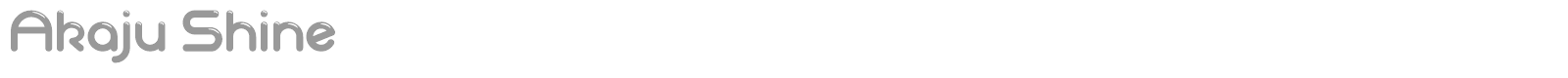 Akaju font preview