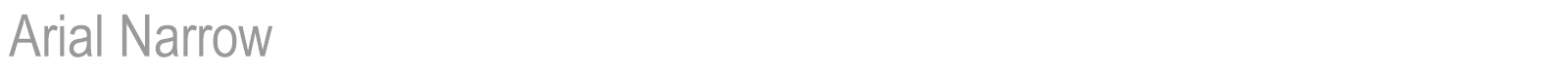 Arial Narrow font preview