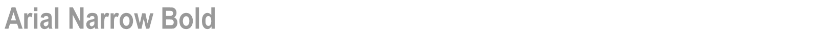 Arial Narrow font preview