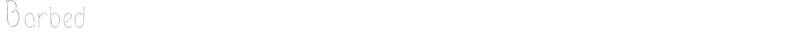 Barbed font preview