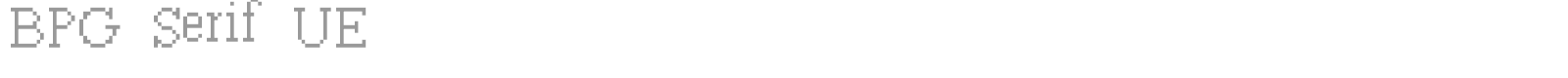 BPG Serif UE font preview
