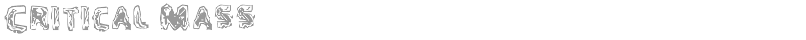 Critical Maas font preview