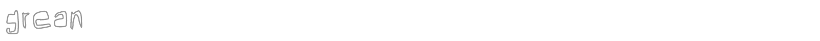 Grean font preview