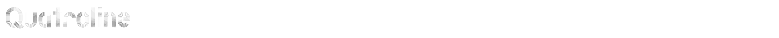 Quatroline font preview