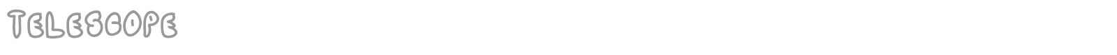 Telescope font preview