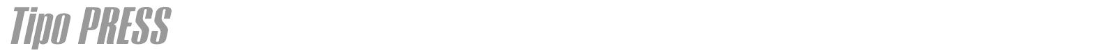 Tipo Press font preview