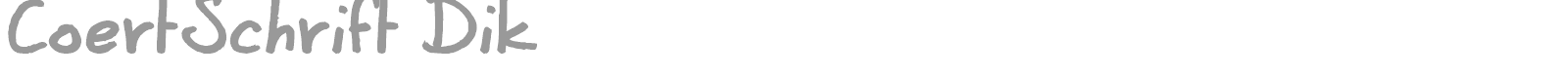 CoertSchrift font preview