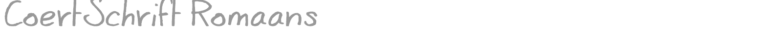 CoertSchrift font preview